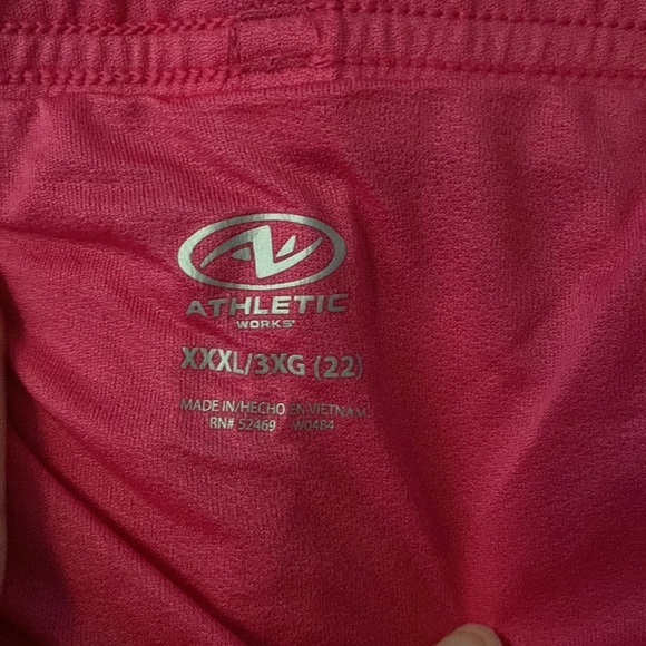 New Athletic Works XXXL 3X Hot Pink running shorts 5 inch inseam with liner - Picture 5 of 7